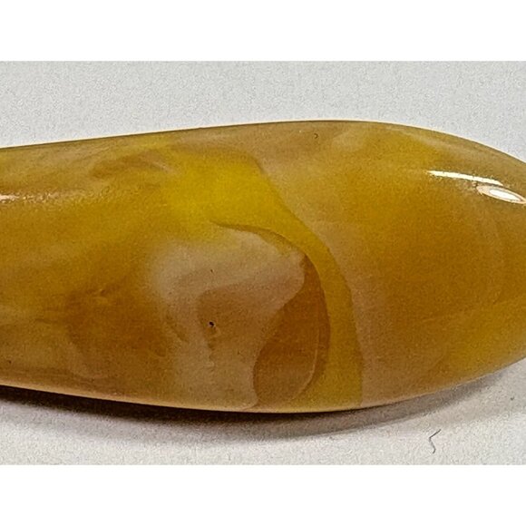 Anthropologie Brenda Hair Clips Resin Set of 6 Amber Green - Picture 6 of 8